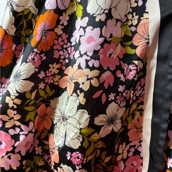 Joie Floral Tie Shoulder Wrap Front Cropped Tank Top M - Picture 13 of 16